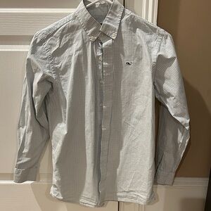 Vineyard Vines Boys Light Blue Checkered Shirt